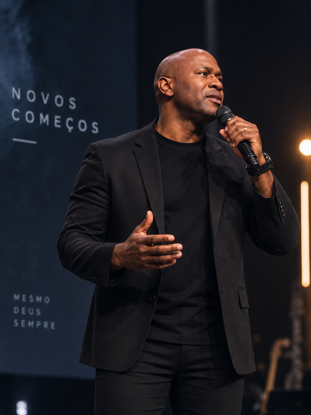 Missionário Carlos Gomes ministrando